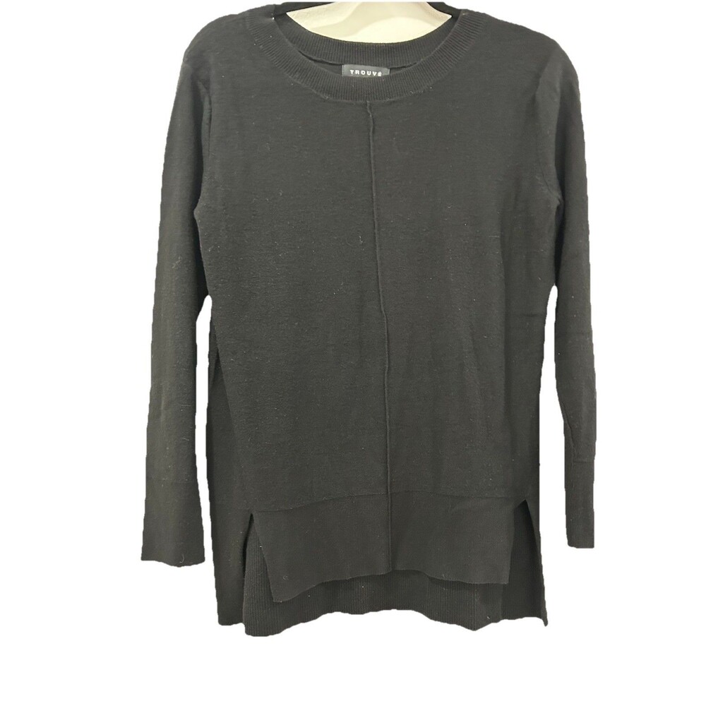 Trouve Womens Size S Black Sweater Long Sleeve Round Neck